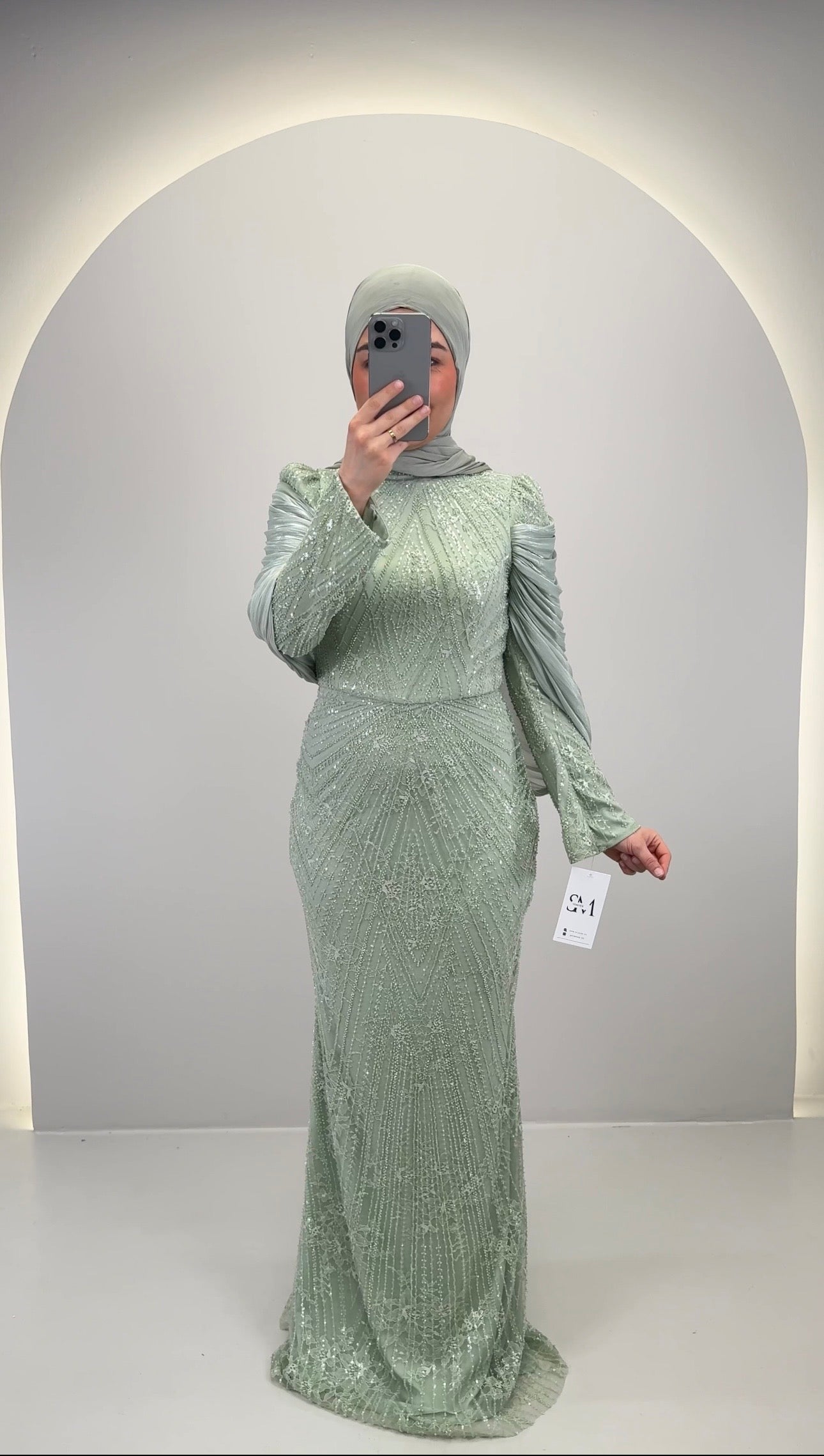 Esmiya Evening dress Mint