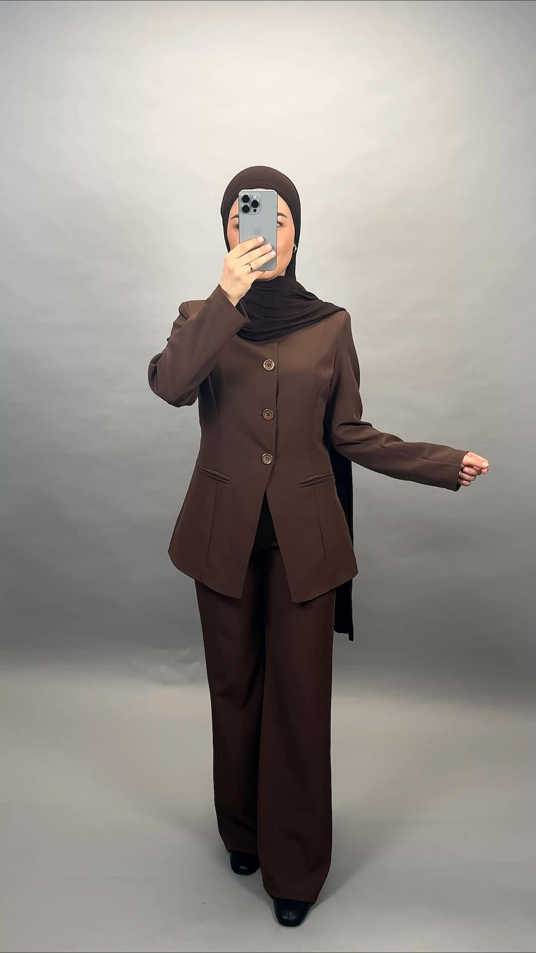 Nisa Blazer Brown