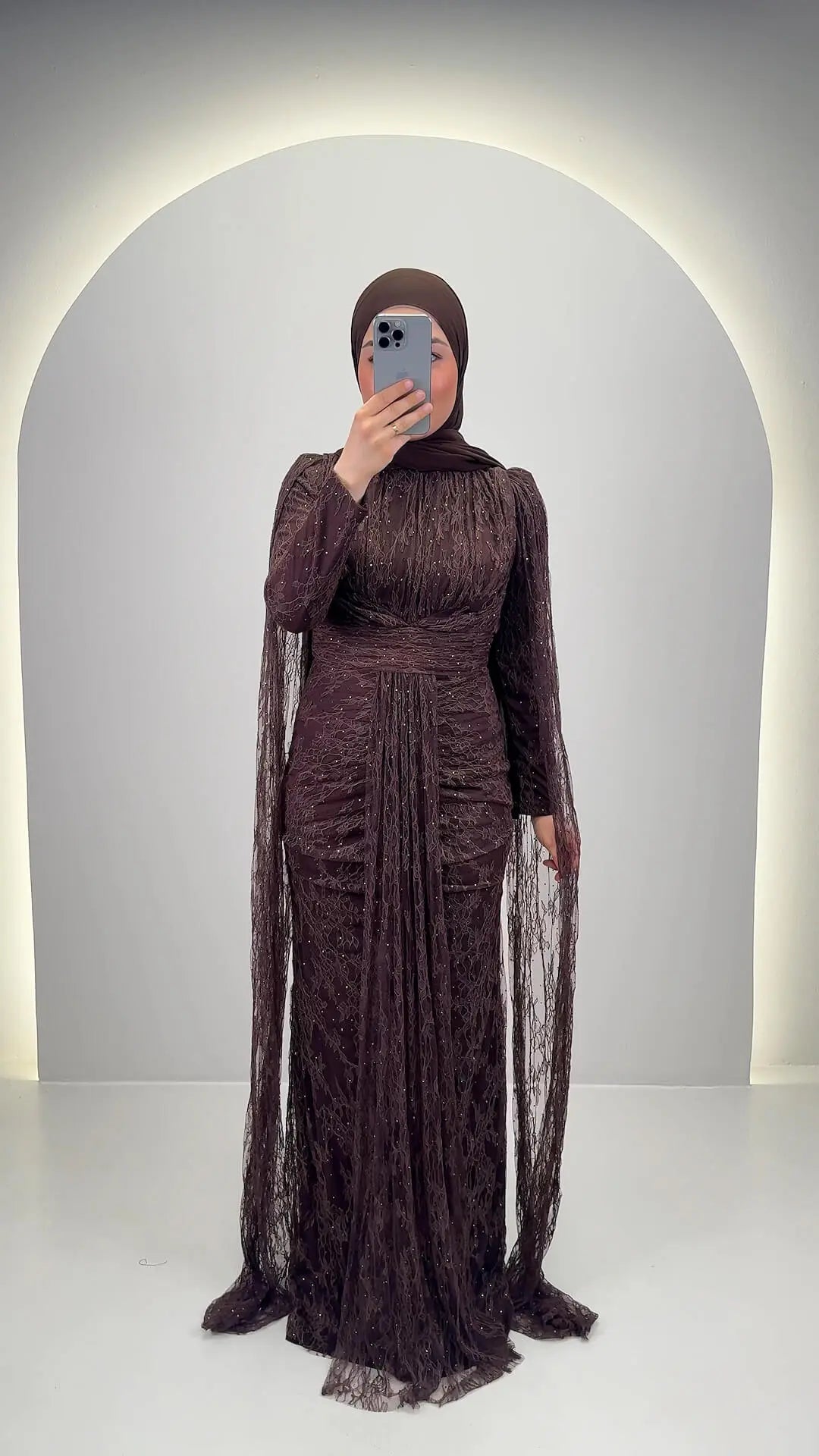 Nirama Evening dress Brown