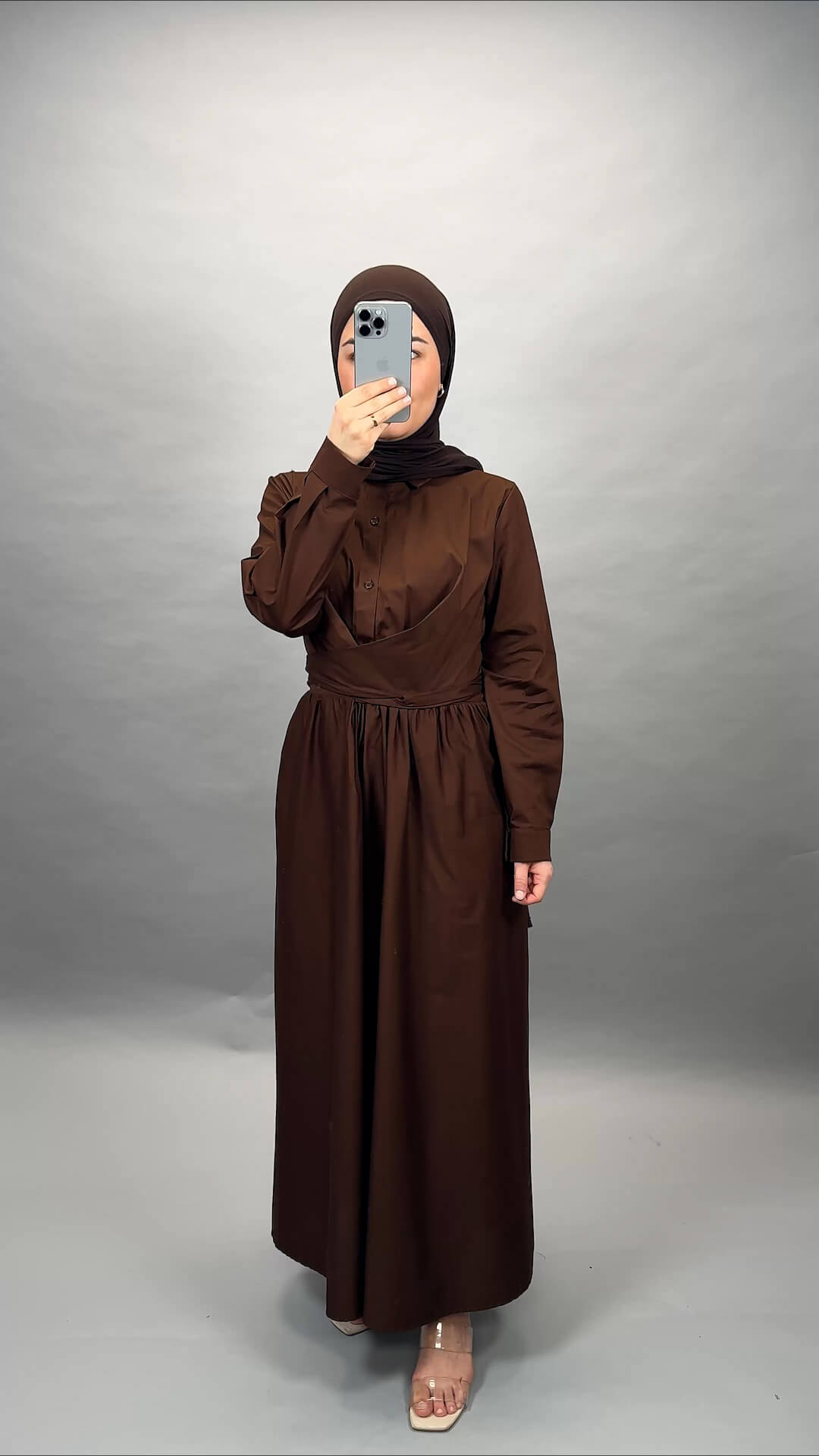 Cindy dress brown