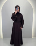 Haily Dress Brown 01