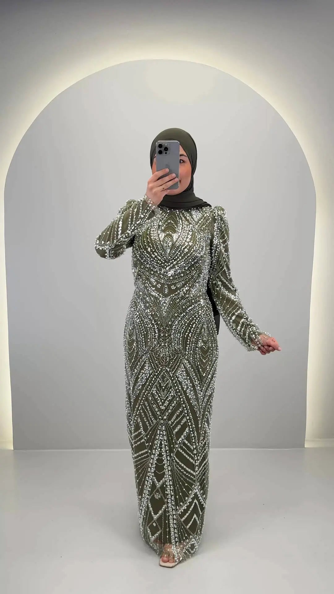 Huda Evening dress Green