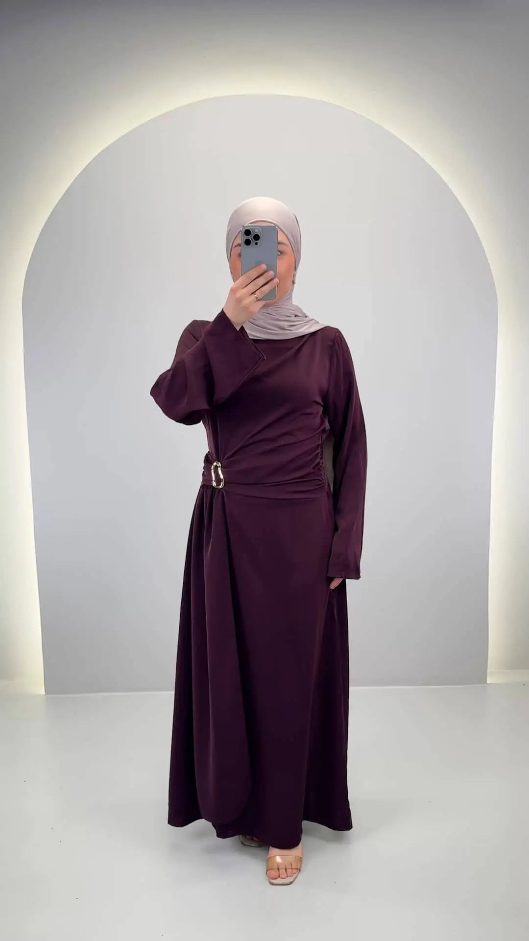 Arami Abendkleid Weinrot