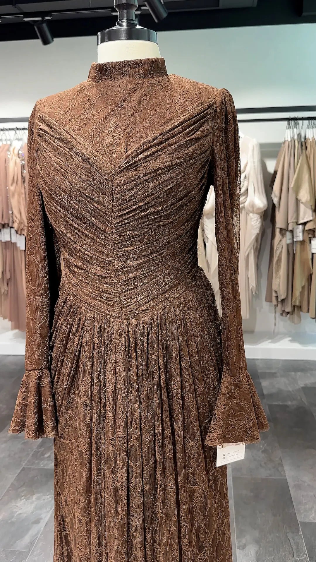 Selin Evening dress Brown