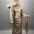 Ceyda evening dress beige