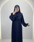 Hifaya Abaya Set mit Khimar Dunkelblau