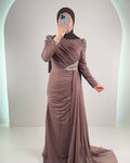 Efila Evening dress Brown