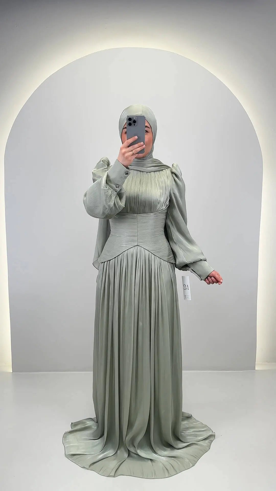 Estel Abendkleid mit HIJAB Mint