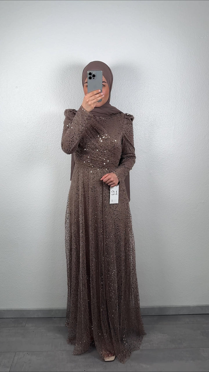 Asya Abendkleid Beige