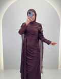Leyla Abiye Kahverengi