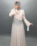 Melis evening dress pink