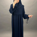 Mila Abaya Set with Khimar Dark Blue