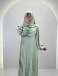 Hifaya Abaya Takım ve Khimar Mint