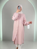Yale Musselin Üst Pembe