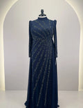 Nayla evening dress dark blue