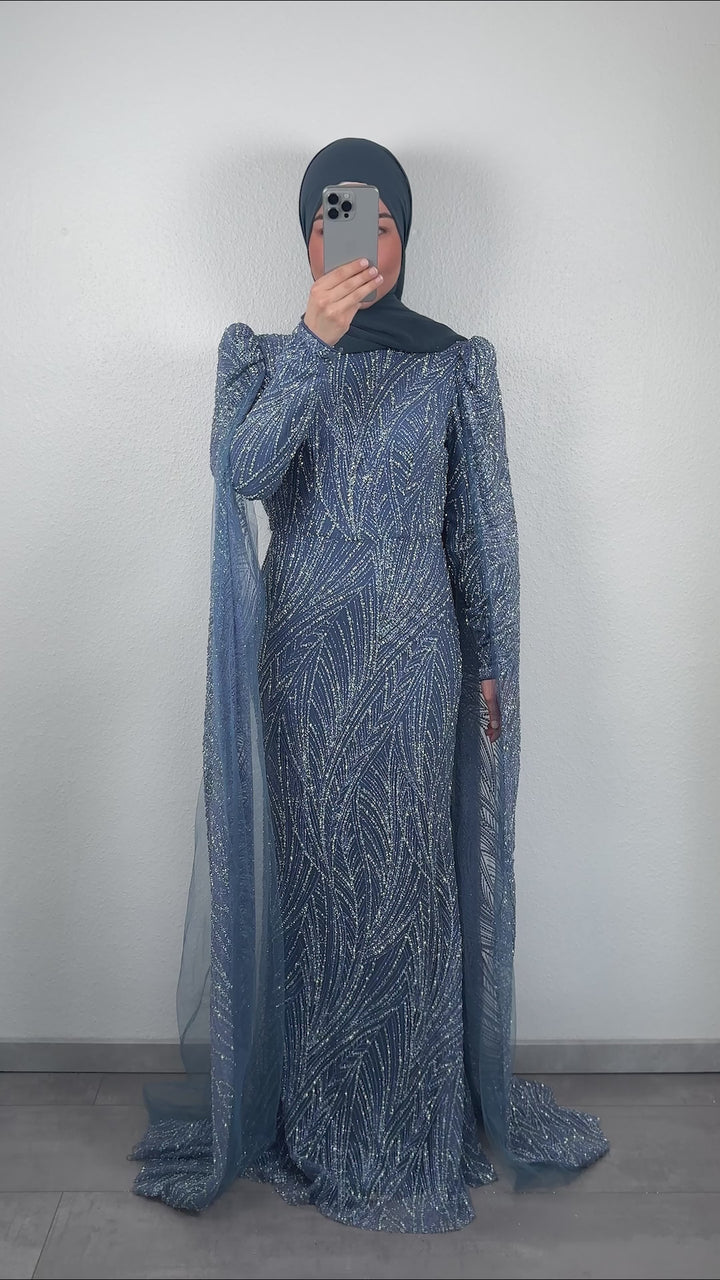 Elmas evening dress blue