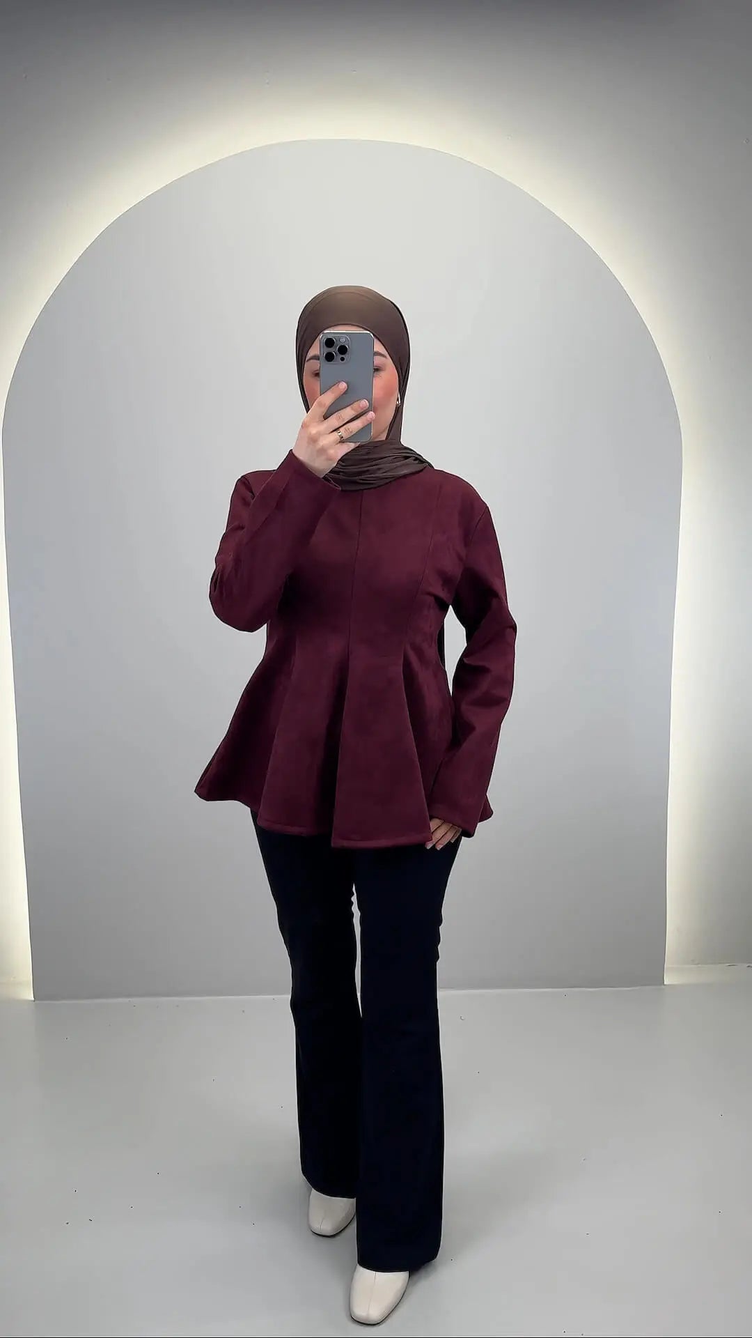 Dira Oberteil Weinrot