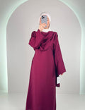 Celin Dress Wine Red