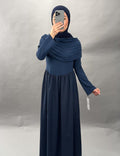 Yelena dress, dark blue